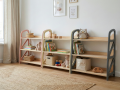 tukutuk-montessori-toy-storage-shelves-dusty-blush-vanilla-cream-slate-gray-playroom.png