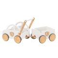 Wooden Push Toy Car with Trailer - Baby walker First birthday gift for 12 month baby boy