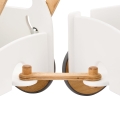 Wooden Push Toy Car with Trailer - Baby walker First birthday gift for one year old baby boy