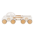 Wooden Push Toy Car with Trailer - Toddler walker First birthday gift for baby boy