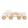 Wooden Push Toy Car with Trailer - Toddler walker perfect birthday gift for one year old baby boy