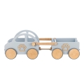 Wooden Push and Pull Car with Trailer - Toddler walker perfect birthday for one year old baby boy