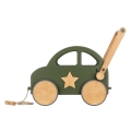Wooden Push &amp; Pull Toy Car with Name Baby Walker for support learning to walk