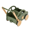 Push &amp; Pull Wooden Car with Name Baby Walker in Military Green