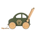 Push &amp; Pull Wooden Car with Name Toddler  Walker for 12-month baby boy