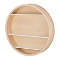 Round wooden wall shelf LaRound wood circle unit 04