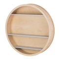 Round wooden wall shelf LaRound wood circle unit 07