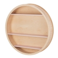 Round wooden wall shelf LaRound wood circle unit 05