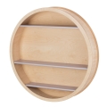 Round wooden wall shelf LaRound wood circle unit 06