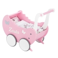 Sweet Pink Baby Doll stroller Toddler Walker with Name and doll bedding first birthday gift