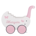 Sweet Doll's Buggy Toddler Walker with Name and adjustment handle - Baby Push Toy first birthday gift