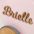 Personalisiertes Spielzeug für einjähriges Mädchen, Kinderwagen mit Namen, Holzwagen für Puppen