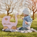 Lauflernwagen für das Laufenlernen, Puppenwagen. Personalisiertes Geschenk für den ersten Geburtstag