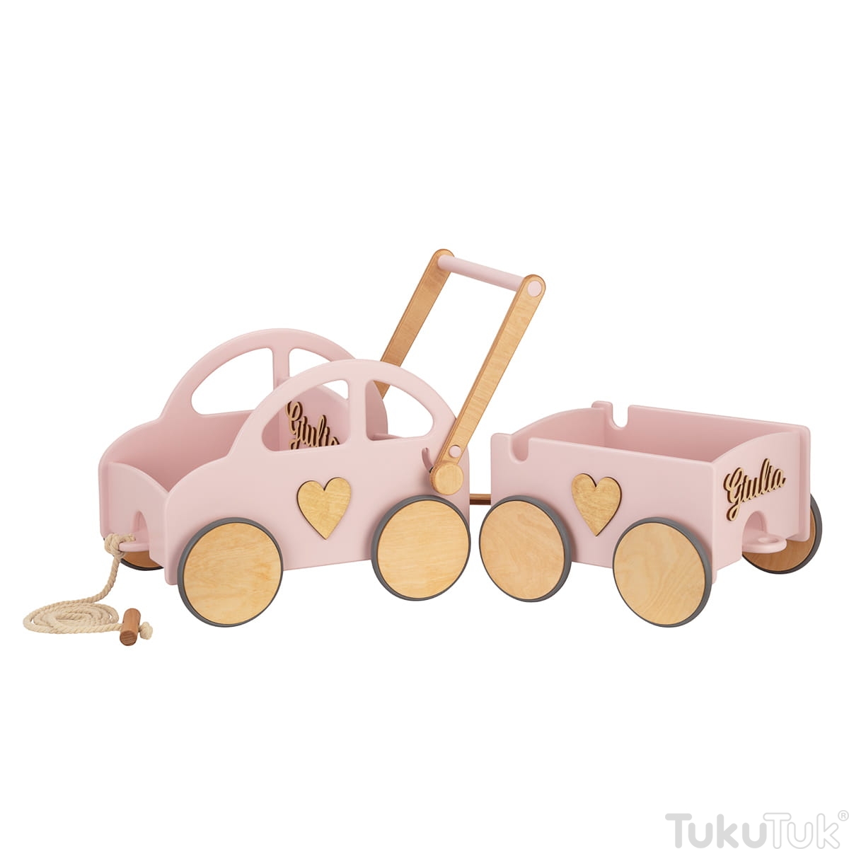 Coffret Voitures En Bois Avec Panneaux De Signalisation - 6 Véhicules + 9 Panneaux - Jouet éducatif