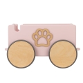 Custom Pull Wagon - Powder Pink Trailer with name, Custom Magic Box for Baby Girl for Blocks and Toys, Toddler pull Toy