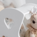 Schiebewagen für Puppen ab 1 Jahr, Lauflernhilfe aus Holz mit Personalisierung, Geschenk für Baby zum Geburtstag