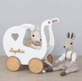 Kinderwagen ab 1 Jahr, Lauflernhilfe aus Holz, personalisiertes Geburtstagsgeschenk für Baby