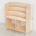 DIY Wooden Bookshelf for Kid's Playroom, Montessori Waldorf inspired Library, Custom Bookcase for Toddler's books and Toys