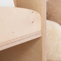 Front facing Bookshelf for Kid's Playroom, Montessori Waldorf inspired Library, Custom Bookcase for Toddler's books and Toys